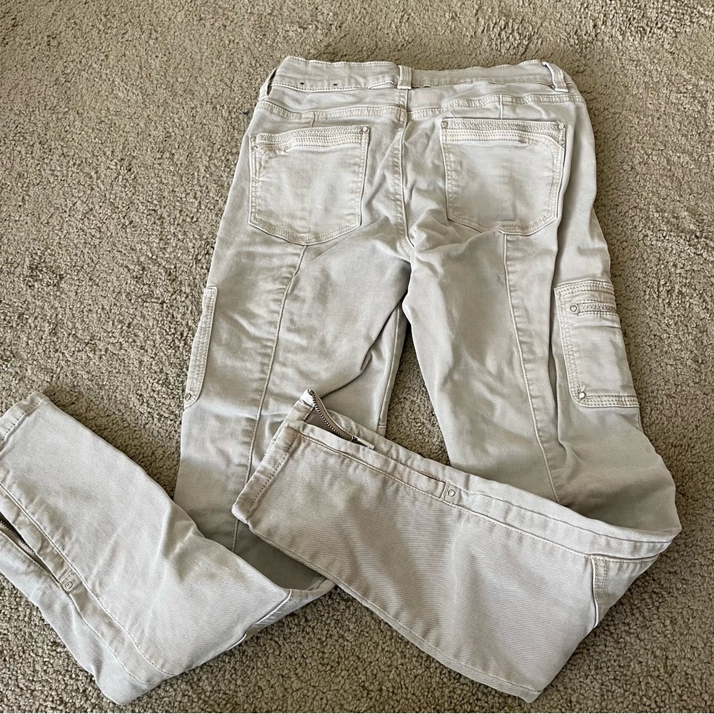 White House Black Market Women's Size 0 Utility Pants With Ankle Zippers